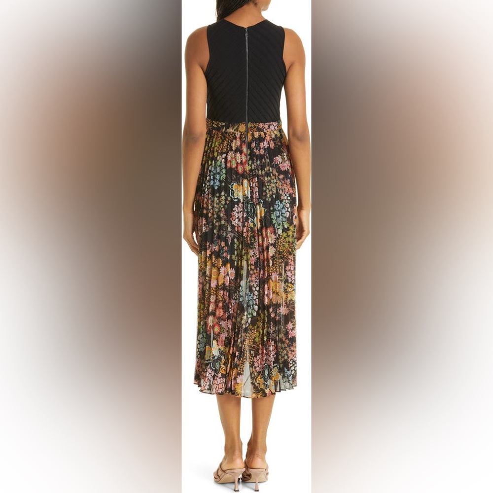 Ted Baker Aquila Cross Front Pleated Knit Bodice Dress size 2 US SIZE 6 - Picture 2 of 8